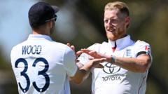 Stokes takes six in England warm-up but Wood suffers injury concern