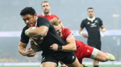 Dominant New Zealand crush Wales in Cardiff
