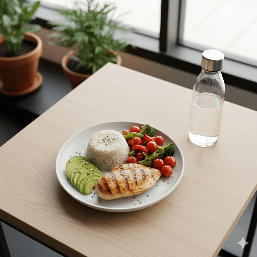 A woman meditating in a calm indoor space surrounded by candles and plants for relaxation and recovery.