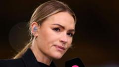 Presenter Woods ‘taken ill’ during England coverage