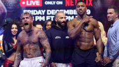 ‘No fear’ but spectacle and serious risk looms large over Paul v Joshua