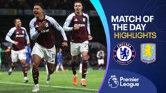 Watkins double fires Aston Villa to stunning win at Chelsea