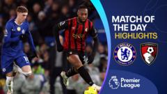 Bournemouth draw with Chelsea after chaotic first half