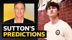 Sutton’s predictions v singer-songwriter & Newcastle fan Andrew Cushin
